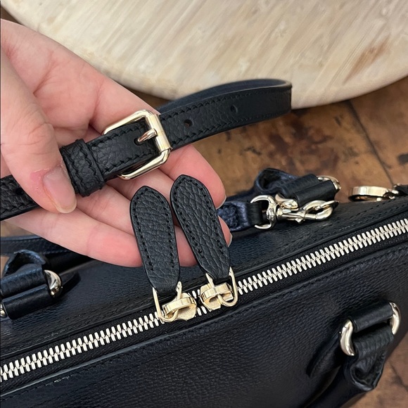 Gucci Black Satchel with Gold Accents - Picture 6 of 14